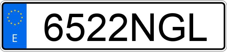 Numer rejestracyjny 6522NGL posiada MERCEDES EQV