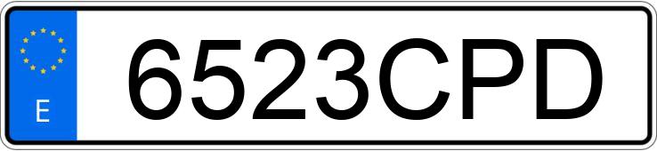 Numer rejestracyjny 6523CPD posiada RENAULT SCENIC Numer rejestracyjny 6523CPD posiada RENAULT SCENIC