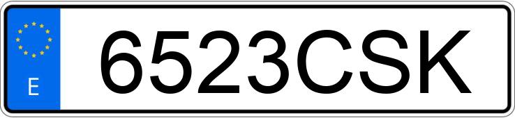 Numer rejestracyjny 6523CSK posiada SEAT TOLEDO