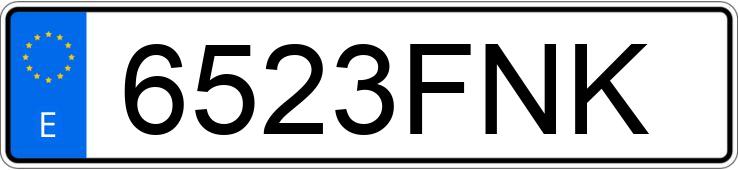 Numer rejestracyjny 6523FNK posiada BMW SERIE 5