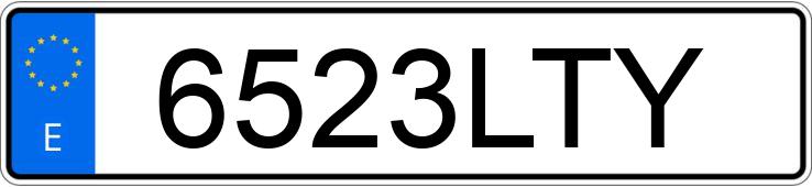 Numer rejestracyjny 6523LTY posiada FORD FOCUS