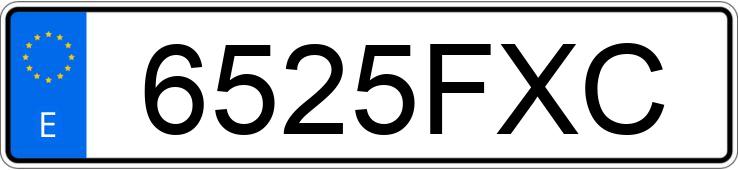 Numer rejestracyjny 6525FXC posiada RENAULT MODUS
