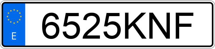 Numer rejestracyjny 6525KNF posiada TOYOTA YARIS