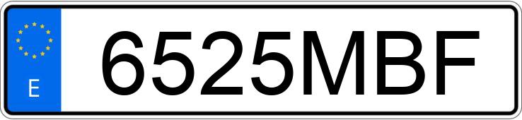 Numer rejestracyjny 6525MBF posiada MERCEDES A (177)
