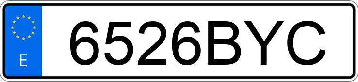 Numer rejestracyjny 6526BYC posiada SEAT IBIZA Numer rejestracyjny 6526BYC posiada SEAT IBIZA