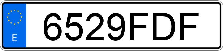 Numer rejestracyjny 6529FDF posiada CITROEN XSARA