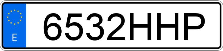 Numer rejestracyjny 6532HHP posiada SEAT IBIZA