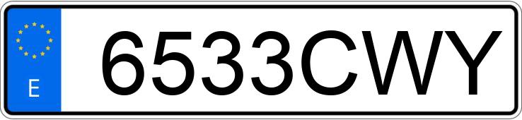Numer rejestracyjny 6533CWY posiada BMW SERIE 3 Numer rejestracyjny 6533CWY posiada BMW SERIE 3