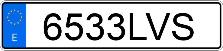 Numer rejestracyjny 6533LVS posiada AUDI A1 SPORTBACK