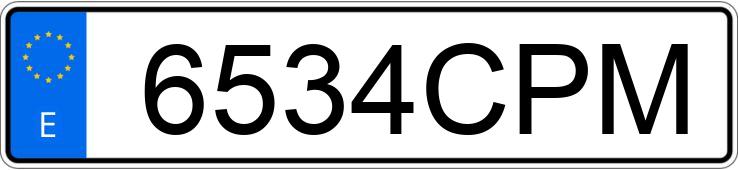 Numer rejestracyjny 6534CPM posiada RENAULT KANGOO