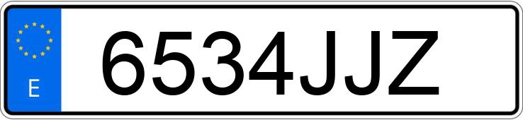 Numer rejestracyjny 6534JJZ posiada RENAULT ESPACE Numer rejestracyjny 6534JJZ posiada RENAULT ESPACE