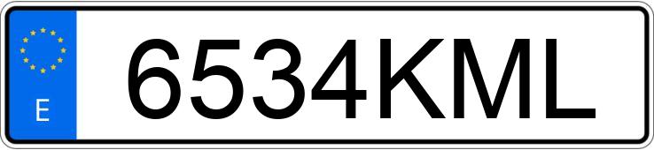 Numer rejestracyjny 6534KML posiada AUDI A5 SPORTBACK