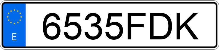 Numer rejestracyjny 6535FDK posiada CITROEN C3 PLURIEL