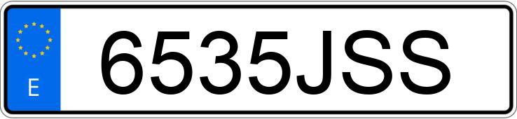 Numer rejestracyjny 6535JSS posiada MERCEDES SPRINTER