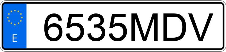 Numer rejestracyjny 6535MDV posiada DACIA JOGGER