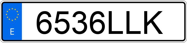 Numer rejestracyjny 6536LLK posiada FORD FIESTA
