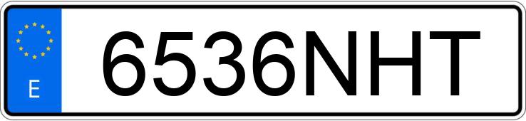 Numer rejestracyjny 6536NHT posiada RENAULT 5