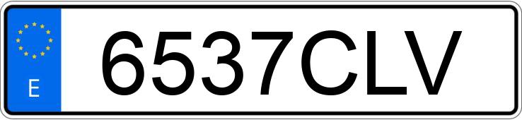 Numer rejestracyjny 6537CLV posiada MERCEDES C (203)