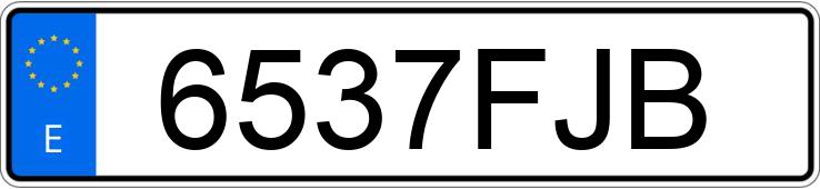Numer rejestracyjny 6537FJB posiada BMW SERIE 5