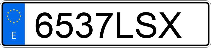 Numer rejestracyjny 6537LSX posiada RENAULT CLIO
