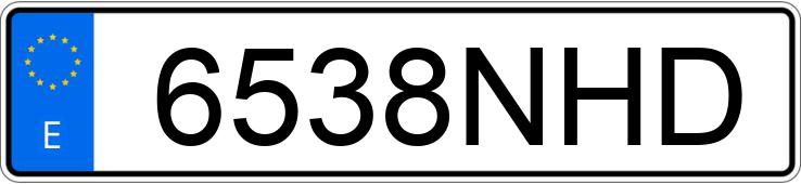 Numer rejestracyjny 6538NHD posiada DACIA SANDERO