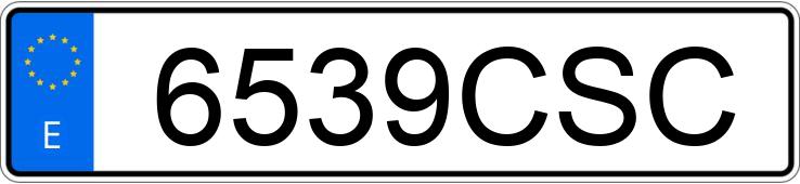 Numer rejestracyjny 6539CSC posiada HYUNDAI GETZ