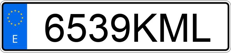 Numer rejestracyjny 6539KML posiada AUDI A5 SPORTBACK