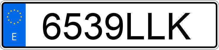 Numer rejestracyjny 6539LLK posiada FORD FIESTA Numer rejestracyjny 6539LLK posiada FORD FIESTA