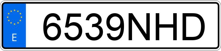 Numer rejestracyjny 6539NHD posiada RENAULT MASTER