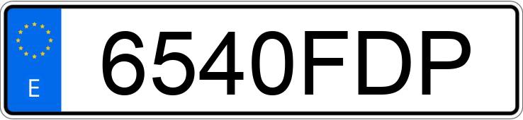 Numer rejestracyjny 6540FDP posiada RENAULT MEGANE
