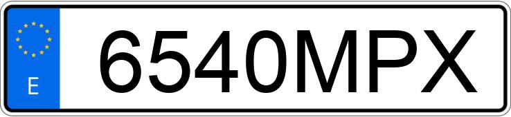 Numer rejestracyjny 6540MPX posiada MERCEDES GLA (247)