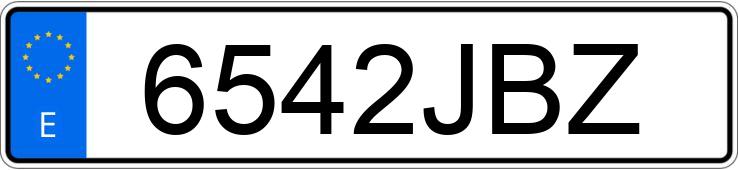 Numer rejestracyjny 6542JBZ posiada RENAULT LAGUNA