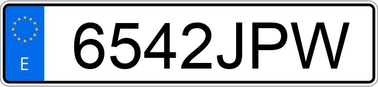 Numer rejestracyjny 6542JPW posiada OPEL ASTRA