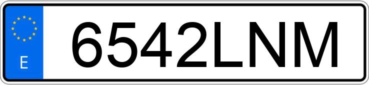 Numer rejestracyjny 6542LNM posiada VOLKSWAGEN GOLF Numer rejestracyjny 6542LNM posiada VOLKSWAGEN GOLF