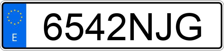 Numer rejestracyjny 6542NJG posiada LEXUS NX 450 H+