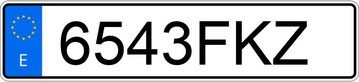 Numer rejestracyjny 6543FKZ posiada PEUGEOT 306