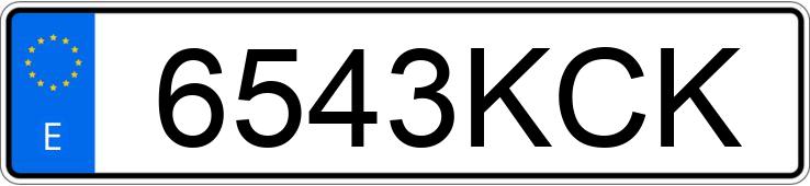 Numer rejestracyjny 6543KCK posiada FIAT 500 Numer rejestracyjny 6543KCK posiada FIAT 500