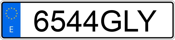 Numer rejestracyjny 6544GLY posiada SKODA SUPERB