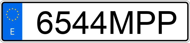 Numer rejestracyjny 6544MPP posiada OPEL KARL