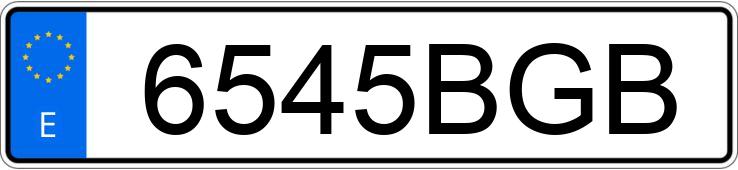 Numer rejestracyjny 6545BGB posiada MERCEDES VITO