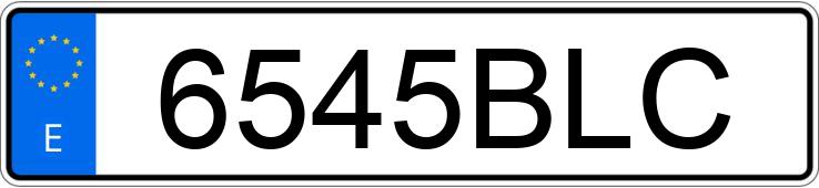 Numer rejestracyjny 6545BLC posiada MERCEDES A (168-169)