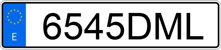 Numer rejestracyjny 6545DML posiada OPEL CORSA