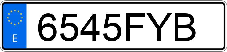 Numer rejestracyjny 6545FYB posiada OPEL CORSA