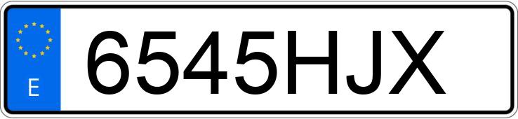 Numer rejestracyjny 6545HJX posiada NISSAN NOTE