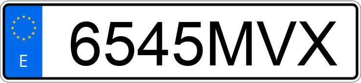 Numer rejestracyjny 6545MVX posiada SEAT IBIZA Numer rejestracyjny 6545MVX posiada SEAT IBIZA