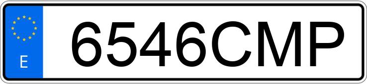 Numer rejestracyjny 6546CMP posiada PEUGEOT PARTNER