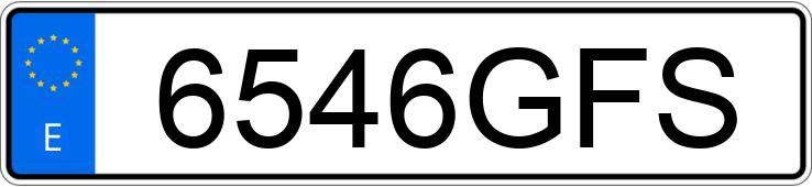 Numer rejestracyjny 6546GFS posiada FORD MONDEO