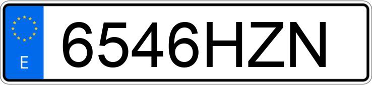 Numer rejestracyjny 6546HZN posiada VOLKSWAGEN SCIROCCO