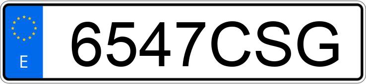 Numer rejestracyjny 6547CSG posiada CITROEN C3
