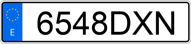 Numer rejestracyjny 6548DXN posiada RENAULT KANGOO